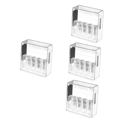 DOITOOL 4 Stück Bleistiftspitzer für Schule Handlicher Anspitzer für Buntstifte und Bleistifte Vielseitiger Transparent für Zuhause Büro und Klassenzimmer DOITOOL 4 Stück Bleistiftspitzer für Schule Handlicher Anspitzer für Buntstifte und Bleistifte Vielseitiger Transparent für Zuhause Büro und Klassenzimmer von DOITOOL