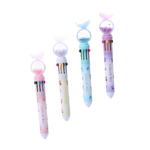 DOITOOL 4 Stück Bunte Kugelschreiber Multifunktionale Stifte für Haushalt Zeichnen und Schreiben Mit Ergonomischem Griff und Fließender DOITOOL 4 Stück Bunte Kugelschreiber Multifunktionale Stifte für Haushalt Zeichnen und Schreiben Mit Ergonomischem Griff und Fließender von DOITOOL