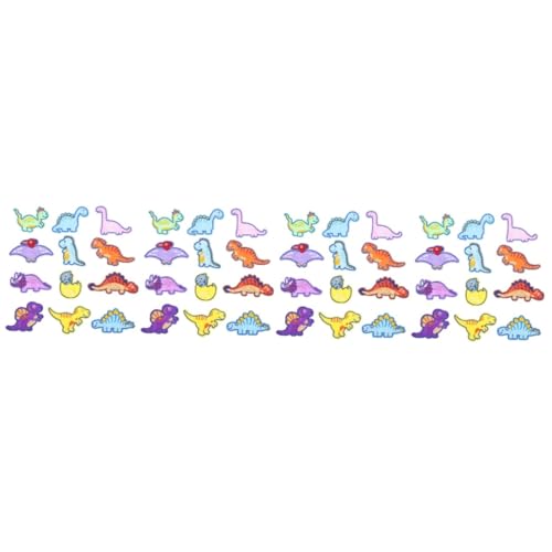 DOITOOL 4 Stück Cartoon Dinosaurier -Stoffaufkleber Stickereiflecken Jungs Kleidungsflicken nähen Applikationen bestickt Kleidung Accessoire Patch gestickte Flecken für Kleidung Polyester von DOITOOL