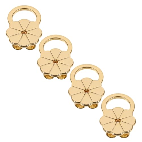 DOITOOL 4 Stück Goldene Ohrstecker Verschlüsse Vergoldete Blütenform Sicherer Halt Hypoallergen Einfach zu Befestigen Stabiler Ohrring Stopper für Ohrläppchen Modisches Design DOITOOL 4 Stück Goldene Ohrstecker Verschlüsse Vergoldete Blütenform Sicherer Halt Hypoallergen Einfach zu Befestigen Stabiler Ohrring Stopper für Ohrläppchen Modisches Design von DOITOOL