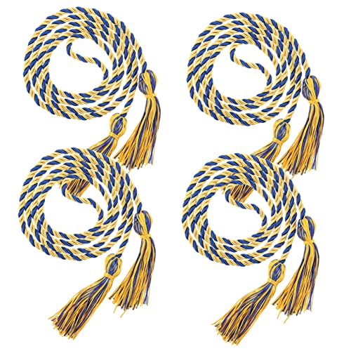 DOITOOL 4 Stück Graduation Dekoration Ehrenkabel mit Quaste mit Goldenen Akzenten für Abschlussfeiern und Fotos Strapazierfähigem Unvergessliche Erinnerungen von DOITOOL