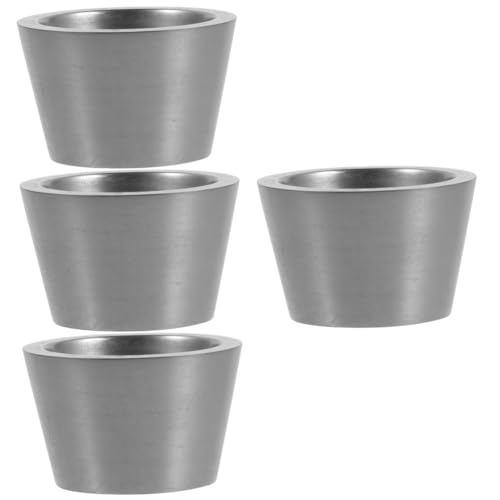DOITOOL 4 Stück Graphit Schmelzform für Gold und Silber DIY Gießform Wiederverwendbar Hitzebeständig für Kleine Metallgüsse Schmuckherstellung und Experimentieren von DOITOOL