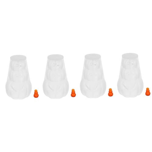 DOITOOL 4 Stück Halloween Silikonform für Diy Kürbis Gesichtskerzen Wiederverwendbare Gießform Flexiblen Silikon Einfach zu Entformen für Halloween Dekorationen und Handgemachte Kerzen von DOITOOL