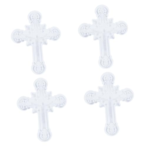 DOITOOL 4 Stück Kreuz Silikonform kreuzen Dekoration handwerkliche Form Große Gussform Kunsthandwerk 3d Antihaft-Silikonform DIY-Epoxid-Silikon-Gießform Handwerk Formenbau Kieselgel Weiß DOITOOL 4 Stück Kreuz Silikonform kreuzen Dekoration handwerkliche Form Große Gussform Kunsthandwerk 3d Antihaft-Silikonform DIY-Epoxid-Silikon-Gießform Handwerk Formenbau Kieselgel Weiß von DOITOOL