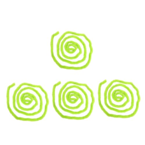 DOITOOL 4 Stück Künstliche Fellborte Plüschstoffband zum Basteln Schnittfest Farbecht Vielseitig Einsetzbar als DIY Dekoration für Kleidung Kostüm und Weihnachtsbaumgestaltung von DOITOOL