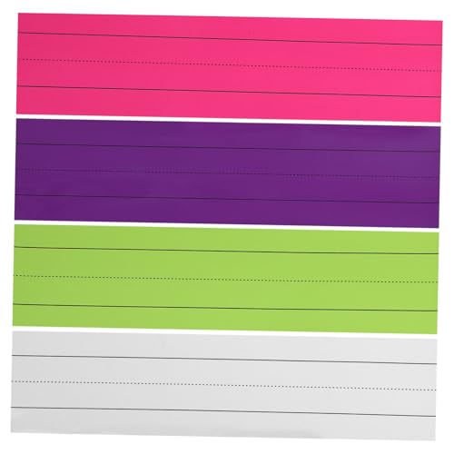 DOITOOL 4 Stück Magnetische Haftnotizen Satzstreifen Für Lehrer Magnetische, Trocken Abwischbare Satzstreifen Magnetische, Trocken Abwischbare Tafel Magnetstreifen Lehrer-magnete Kunstharz von DOITOOL