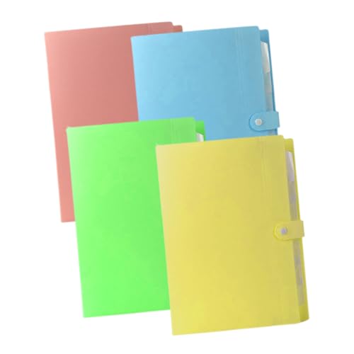 DOITOOL 4 Stück Mehrschichtiger Fächermappe Organizer Praktische Dokumentenablage für Schule und Büro aus Material Leicht und Tragbar von DOITOOL