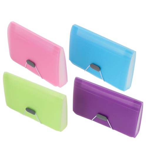 DOITOOL 4 Stück Mini Fächermappe Teiliges Pastellfarben für Dokumente Quittungen Briefe und Tickets Tragbar Leicht und Langlebig für Büro und Zuhause DOITOOL 4 Stück Mini Fächermappe Teiliges Pastellfarben für Dokumente Quittungen Briefe und Tickets Tragbar Leicht und Langlebig für Büro und Zuhause von DOITOOL