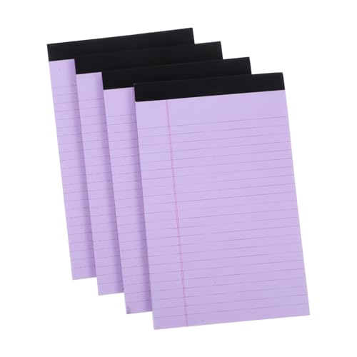 DOITOOL 4 Stück Multifunktionales Notizbuch Abreißbares Memo Pad mit Linierten für Büro und Schule von DOITOOL