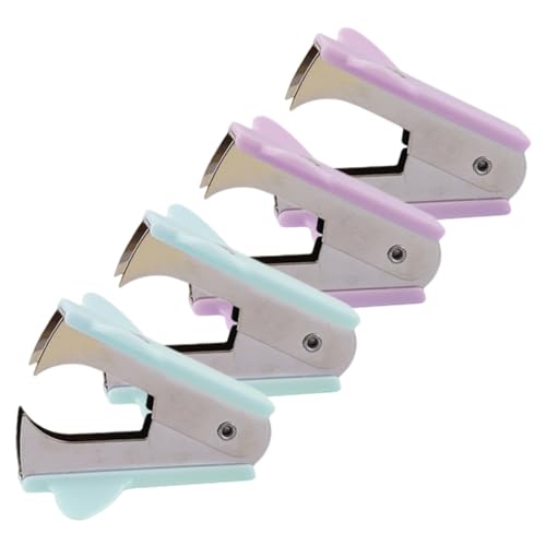 DOITOOL 4 Stück Nagelzieher Hefterabzieher Nagel Entfernen Mini Heftklammerentferner Abzieher Heftklammerentferner Kleiner Heftklammerabzieher Büronägel Nagelentferner Mini Verwendung von DOITOOL