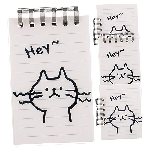 DOITOOL 4 Stück Notizblöcke Spiral Notizhefte Notizblöcke für Schule und Büro Format Praktische Memo Pads mit Kreativem Design für Studenten und von DOITOOL