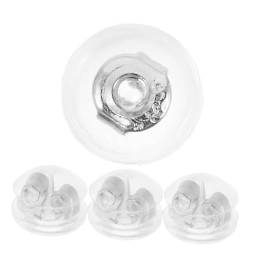 DOITOOL 4 Stück Ohrring-Zubehör Klare Ohrringe zurück Ohrstecker für Ohrstecker Ohrringträger für Stecker Rückseiten von Silikonohrringen Ohrring-Stützrücken Kupfer Silber DOITOOL 4 Stück Ohrring-Zubehör Klare Ohrringe zurück Ohrstecker für Ohrstecker Ohrringträger für Stecker Rückseiten von Silikonohrringen Ohrring-Stützrücken Kupfer Silber von DOITOOL