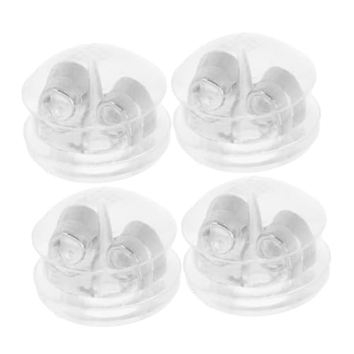 DOITOOL 4 Stück Ohrring Zubehör Ohrringe Ohrring Verschlüsse Ersatz Weiche Ohrring Verschlüsse Ohrring Verschlüsse Aus Silikon Ohrstecker Verschlüsse Aus Silikon Silber Kieselgel von DOITOOL