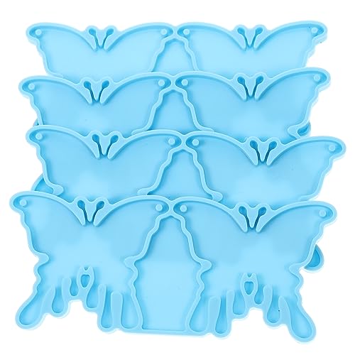 DOITOOL 4 Stück Ohrringe Leim form Silikonform jewelry set silikongiesform Schmuck Ohrring-Anhänger Schlüssel für handgefertigte Anhängerformen einzigartige Anhängerform Kieselgel Sky-blue DOITOOL 4 Stück Ohrringe Leim form Silikonform jewelry set silikongiesform Schmuck Ohrring-Anhänger Schlüssel für handgefertigte Anhängerformen einzigartige Anhängerform Kieselgel Sky-blue von DOITOOL