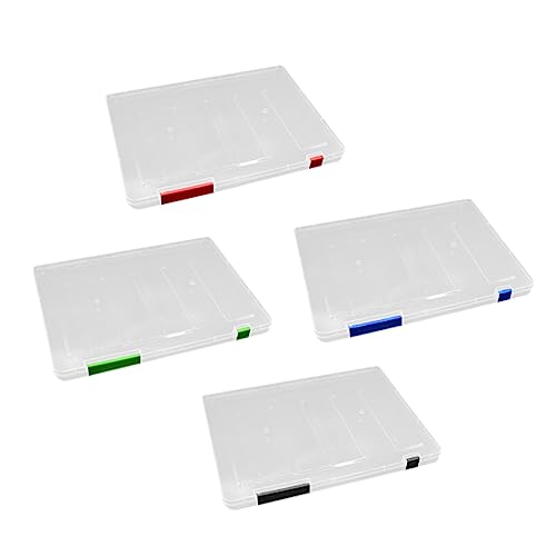 DOITOOL 4 Stück Ordner-Aufbewahrungsbox tragbarer Dokumenten-Organizer übersichtliche Dokumentenmappen Dokumentenboxen Organisator aus Papier Datei a4 Ordnerhalter Büroorganisation Plastik von DOITOOL