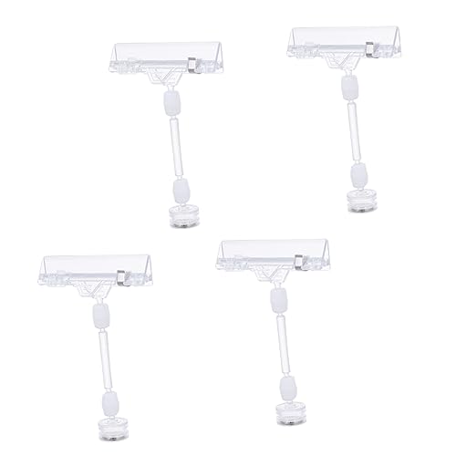 DOITOOL 4 Stück Preisordner Laden Display Etiketten Clips Supermarkt Display Board Etikettenklammern Flexible Etiketten Für Einzelhandelsdisplays Hängender Geformter Kleiner Supermarkt von DOITOOL