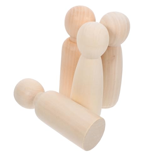 DOITOOL 4 Stück Puppenspielzeug aus Holz Holzfiguren dekorative Holzpflockfiguren unvollendetes Holzhandwerk Leute aus Holzpflock unfertige Peg -Leute Holzdekoration Beige DOITOOL 4 Stück Puppenspielzeug aus Holz Holzfiguren dekorative Holzpflockfiguren unvollendetes Holzhandwerk Leute aus Holzpflock unfertige Peg -Leute Holzdekoration Beige von DOITOOL