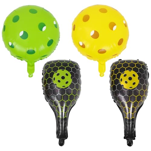DOITOOL 4 Stück Schlägerballon Sport thematisiert Lochball-Junggesellenparty-Dekorationen Spiel Ballons Sportballons Luftballons stanzen Party-Kit Ballondekorationen Aluminiumfolie DOITOOL 4 Stück Schlägerballon Sport thematisiert Lochball-Junggesellenparty-Dekorationen Spiel Ballons Sportballons Luftballons stanzen Party-Kit Ballondekorationen Aluminiumfolie von DOITOOL