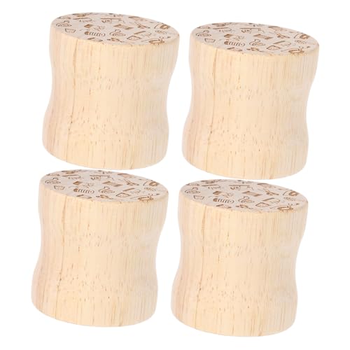 DOITOOL 4 Stück Schneiderklöppel zum Quilten Quiltvorräte Schneiderklapper Klöppel-Nähwerkzeug Klöppel quilter klöppel Nähklöppel Holz Beige von DOITOOL