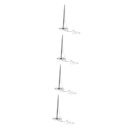 DOITOOL 4 Stück Signature Stift Briefpapier Bußgeld Kugelschreiber Empfangsthekenstift Schreibwaren Rezeption Schreibtisch Stift Empfindlich Showcase Metall Silver von DOITOOL