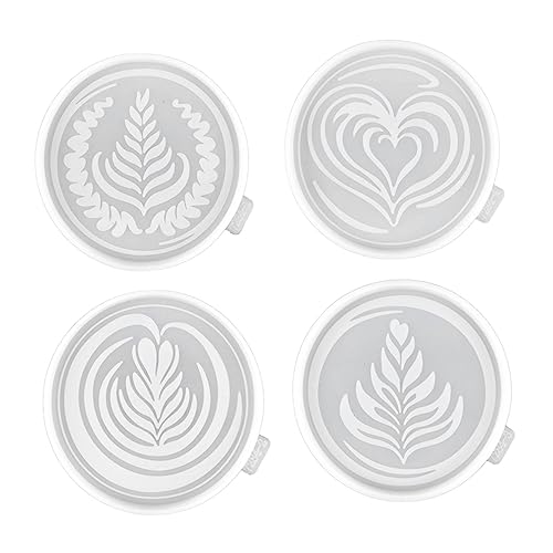 DOITOOL 4 Stück Silikonformen für Kaffeeuntersetzer Runde Diy Epoxidharz Gießform für Untersetzer und Kreative Bastelprojekte DOITOOL 4 Stück Silikonformen für Kaffeeuntersetzer Runde Diy Epoxidharz Gießform für Untersetzer und Kreative Bastelprojekte von DOITOOL