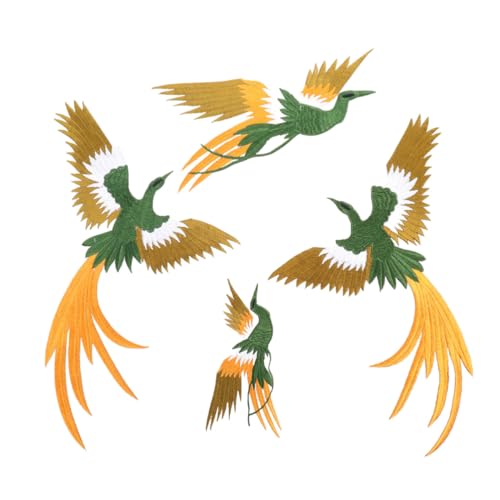DOITOOL 4 Stück Stickbare Phoenix Vogel Applikationen Bunte DIY Stoff Patches mit Hitzeversiegelung Langlebig Fein Gestickt zum Aufbügeln und Verzieren von Kleidungsstücken Wie Qipao und DOITOOL 4 Stück Stickbare Phoenix Vogel Applikationen Bunte DIY Stoff Patches mit Hitzeversiegelung Langlebig Fein Gestickt zum Aufbügeln und Verzieren von Kleidungsstücken Wie Qipao und von DOITOOL