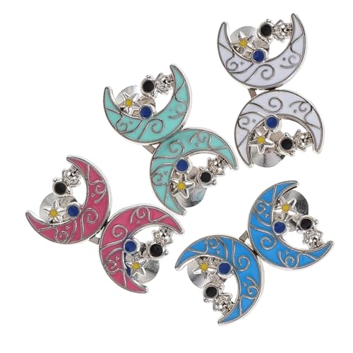 DOITOOL 4 Stück Taillenknöpfe Blau schnallen Clips abnehmbar lose Knopfspanner für Jeans Taillenbandstraffer Knopfversteller für Jeans Hosenknopf tauschen Hosen Taillenstraffer Legierung von DOITOOL