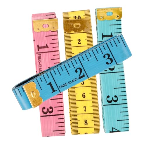 DOITOOL 4 Stück Taillenmaßbänder Stoffmessband Stoffband Körpermaßband Maßband für Körper Maßband maßschneidern Bandmaßnahmen nützliches Maßband Messwerkzeug PVC-Kunststoff DOITOOL 4 Stück Taillenmaßbänder Stoffmessband Stoffband Körpermaßband Maßband für Körper Maßband maßschneidern Bandmaßnahmen nützliches Maßband Messwerkzeug PVC-Kunststoff von DOITOOL