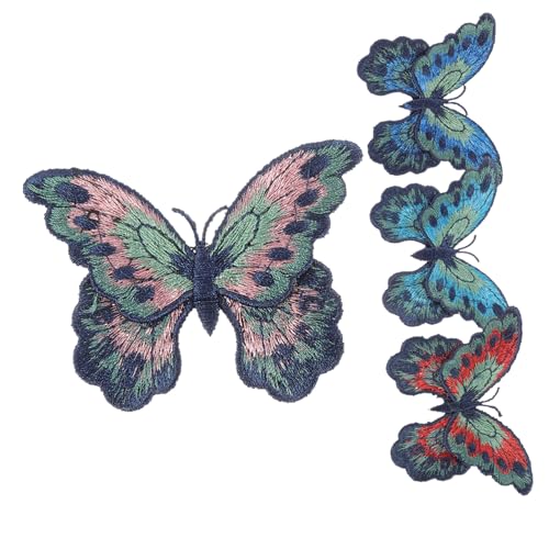 DOITOOL 4 Stück Teiliges Bestickte Schmetterling Bügelflicken Doppellagige Applikationen zum Aufbügeln und Aufnähen Farbenfrohe Stoffpatches für Kleidung Taschen Schuhe DIY Reparatur und DOITOOL 4 Stück Teiliges Bestickte Schmetterling Bügelflicken Doppellagige Applikationen zum Aufbügeln und Aufnähen Farbenfrohe Stoffpatches für Kleidung Taschen Schuhe DIY Reparatur und von DOITOOL