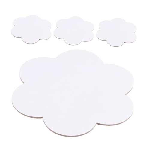DOITOOL 4 Stück Teiliges Blumenform Baumwoll leinwand panel Öl Acrylmalerei Glatte Oberfläche Langlebig für Kreative und Künstler Vielseitiges Malbrett von DOITOOL