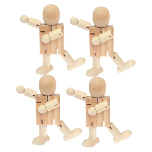 DOITOOL 4 Stück Teiliges DIY Holzroboter zum Bemalen Unbemalte Puppenfiguren für Pädagogisches Holzspielzeug Dekorative Tisch und Deko Vielseitig Einsetzbar DOITOOL 4 Stück Teiliges DIY Holzroboter zum Bemalen Unbemalte Puppenfiguren für Pädagogisches Holzspielzeug Dekorative Tisch und Deko Vielseitig Einsetzbar von DOITOOL