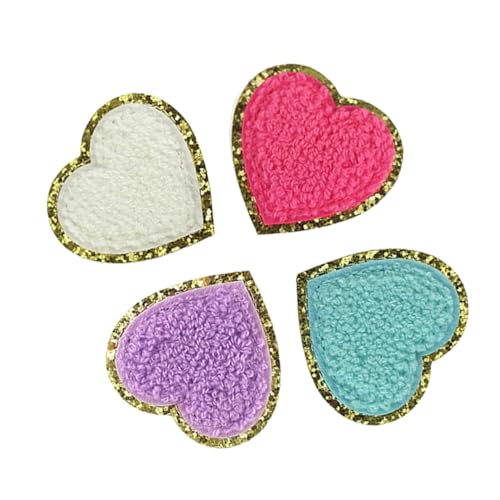 DOITOOL 4 Stück Teiliges Dekorative Herz Patches aus Polyester Multifunktionale Aufnäher für Jacken Mützen Taschen und Kleidung Selbstklebend Farblich Sortiert zum Zufällige Farbe DOITOOL 4 Stück Teiliges Dekorative Herz Patches aus Polyester Multifunktionale Aufnäher für Jacken Mützen Taschen und Kleidung Selbstklebend Farblich Sortiert zum Zufällige Farbe von DOITOOL