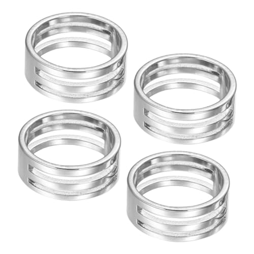 DOITOOL 4 Stück Teiliges Edelstahl Schmuckwerkzeug Langlebige Jump Ring Öffner und Schließer Ergonomisch mit Rillen für DIY Schmuckherstellung und Schlüsselanhänger Innendurchmesser von DOITOOL
