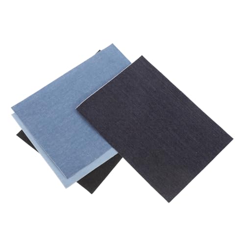 DOITOOL 4 Stück Teiliges Jeans Reparaturset Selbstklebend Strapazierfähige Denim Patches in Hellblau Blau Dunkelblau und Schwarz Schnell und Einfach Löcher an Jeans Jacken Hosen und DOITOOL 4 Stück Teiliges Jeans Reparaturset Selbstklebend Strapazierfähige Denim Patches in Hellblau Blau Dunkelblau und Schwarz Schnell und Einfach Löcher an Jeans Jacken Hosen und von DOITOOL