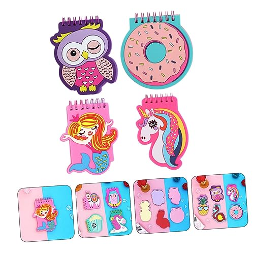 DOITOOL 4 Stück Teiliges Karton Notizbuch PVC Soft Spiral Notizblock Lose Notizbuch für Schule und Büro für Schüler Lehrer und DOITOOL 4 Stück Teiliges Karton Notizbuch PVC Soft Spiral Notizblock Lose Notizbuch für Schule und Büro für Schüler Lehrer und von DOITOOL
