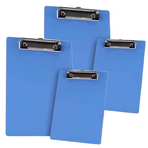 DOITOOL 4 Stück Teiliges Klemmbrett Vielseitige Schreibunterlage und Dokumentenmappe aus Dickem PP Praktisches Büro und Restaurant Zubehör zum Sicheren Halten und Organisieren von Papieren DOITOOL 4 Stück Teiliges Klemmbrett Vielseitige Schreibunterlage und Dokumentenmappe aus Dickem PP Praktisches Büro und Restaurant Zubehör zum Sicheren Halten und Organisieren von Papieren von DOITOOL