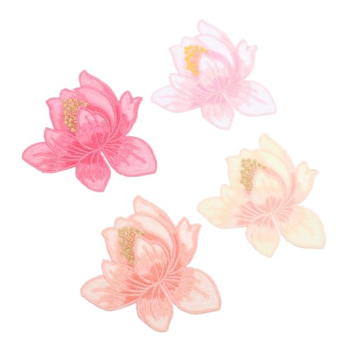 DOITOOL 4 Stück Teiliges Lotus Blüten Stickerei Applikationen Handbestickte Stoff Patches zum Aufbügeln und Annähen Vielseitig für Kleidung Rucksäcke Jacken Hüte Diy Mode und Bühnenoutfits DOITOOL 4 Stück Teiliges Lotus Blüten Stickerei Applikationen Handbestickte Stoff Patches zum Aufbügeln und Annähen Vielseitig für Kleidung Rucksäcke Jacken Hüte Diy Mode und Bühnenoutfits von DOITOOL