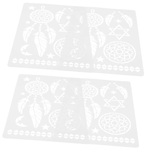 DOITOOL 4 Stück Teiliges Mandala Wandmalerei Schablonen aus Langlebigem Pet Wiederverwendbar Großflächige DIY Schablonen für Wand Möbel Vielseitig Einsetzbar für Kreative Dekoration DOITOOL 4 Stück Teiliges Mandala Wandmalerei Schablonen aus Langlebigem Pet Wiederverwendbar Großflächige DIY Schablonen für Wand Möbel Vielseitig Einsetzbar für Kreative Dekoration von DOITOOL