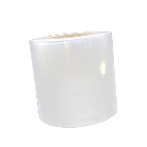 DOITOOL 4 Stück Teiliges PE Stretchfolie Transparent Verpackungsfolie Wickelfolie Strapazierfähig Kabelschutz Drähte für Paletten Kartons Koffer von DOITOOL