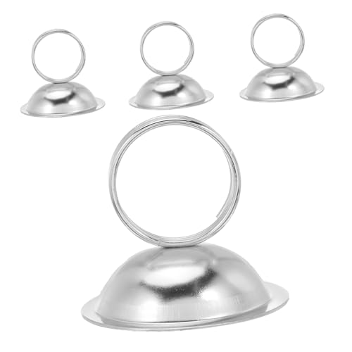 DOITOOL 4 Stück Teiliges Runde Metall-kartenhalter mit Stabilem Griff Langlebiger Memo Fotoclips Sicherer Tischnummernhalter für Büro Zuhause und Veranstaltungen DOITOOL 4 Stück Teiliges Runde Metall-kartenhalter mit Stabilem Griff Langlebiger Memo Fotoclips Sicherer Tischnummernhalter für Büro Zuhause und Veranstaltungen von DOITOOL