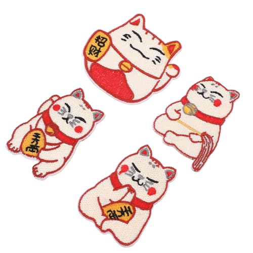 DOITOOL 4 Stück Teiliges Selbstklebende Katzen Aufnäher DIY Patches für Kleidung Taschen Hüte Schuhe Dekorative Reparaturflicken mit Feiner Stickerei Niedliche Katzenmotive Vielseitig für DOITOOL 4 Stück Teiliges Selbstklebende Katzen Aufnäher DIY Patches für Kleidung Taschen Hüte Schuhe Dekorative Reparaturflicken mit Feiner Stickerei Niedliche Katzenmotive Vielseitig für von DOITOOL