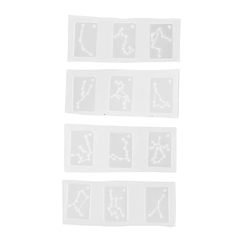 DOITOOL 4 Stück Teiliges Silikonformen für DIY Handwerk Kreative Gießformen für Anhänger und Schmuckherstellung für Persönliche Designs und Bastelprojekte von DOITOOL