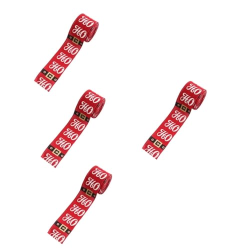 DOITOOL 4 Stück Weihnachtsschleife Geschenkband Rot Satinband für Geschenkverpackung DIY Bastelband Weihnachtsbaumdeko Glatte Textur Vielseitig Einsetzbar DOITOOL 4 Stück Weihnachtsschleife Geschenkband Rot Satinband für Geschenkverpackung DIY Bastelband Weihnachtsbaumdeko Glatte Textur Vielseitig Einsetzbar von DOITOOL