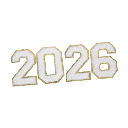 DOITOOL 4 Stück Weiße Chenille-zahlen Aufnäher mit Goldfarbenem Rand zum Aufbügeln Bestickte Polyester Patches für DIY Kleidung Hüte Rucksäcke Einfache Anwendung Langlebig DOITOOL 4 Stück Weiße Chenille-zahlen Aufnäher mit Goldfarbenem Rand zum Aufbügeln Bestickte Polyester Patches für DIY Kleidung Hüte Rucksäcke Einfache Anwendung Langlebig von DOITOOL