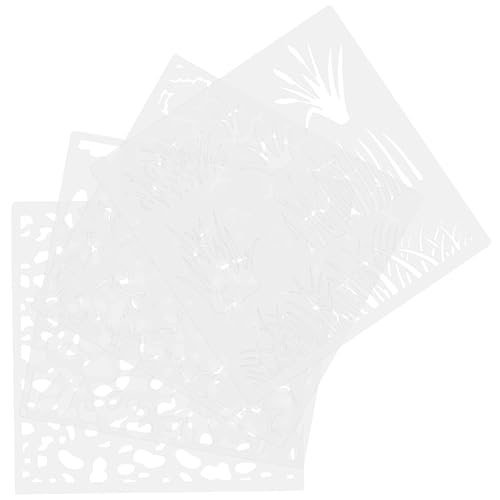DOITOOL 4 Stück Wiederverwendbare Malvorlagen Schablonen für Kunstprojekte Dekorative Wandmalerei Schablonen Langlebigem Pet für DIY Dekoration Grußkarten und Scrapbooking DOITOOL 4 Stück Wiederverwendbare Malvorlagen Schablonen für Kunstprojekte Dekorative Wandmalerei Schablonen Langlebigem Pet für DIY Dekoration Grußkarten und Scrapbooking von DOITOOL
