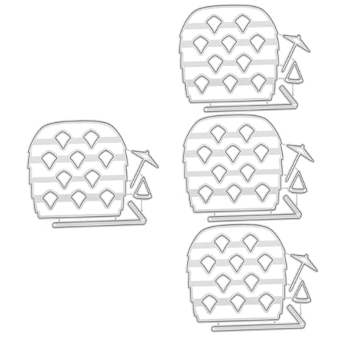 DOITOOL 4 Stück stirbt für die Kartenherstellung Schneiden Und Schablone Handwerk Ananas gestanzt Stanzformen aus Metall Bastelbedarf aus Papier Kohlenstoffstahl von DOITOOL