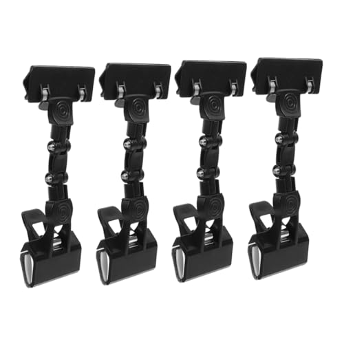 DOITOOL 4 Stücke Einstellbarer Etikettenclip Bildclip für Zeichenbretter Büroklammerklemme Doppelkopf -Memo -Clip Memo -Halter -Clip Doppelkopf-Display-Clips Zeichenclip Plastik Schwarz DOITOOL 4 Stücke Einstellbarer Etikettenclip Bildclip für Zeichenbretter Büroklammerklemme Doppelkopf -Memo -Clip Memo -Halter -Clip Doppelkopf-Display-Clips Zeichenclip Plastik Schwarz von DOITOOL