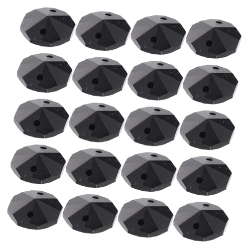 DOITOOL 40 Stück Doppelloch Achtkant Glasperlen Kristall DIY Schmuckperlen Bunte Charms Spacer für Armbänder Halsketten Basteln Kreative Dekoration von DOITOOL