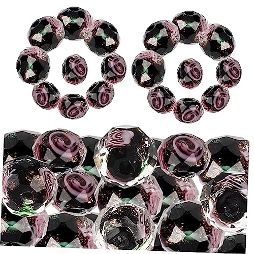 DOITOOL 40 Stück Facettierte Glasperlen mit Blumenmuster Verschiedenen Farben für Armbänder und Diy Schmuckherstellung für Bastelprojekte und Dekoration DOITOOL 40 Stück Facettierte Glasperlen mit Blumenmuster Verschiedenen Farben für Armbänder und Diy Schmuckherstellung für Bastelprojekte und Dekoration von DOITOOL