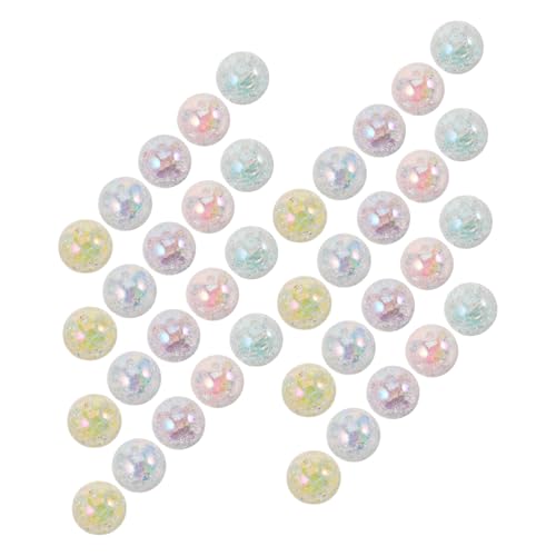 DOITOOL 40 Stück Handbestickt Perlen für Stifte Perlen für Perlenstifte klare Perlen zur Schmuckherstellung Herstellung von Charms-Schmuck Anhänger für Schmuck Acryl von DOITOOL